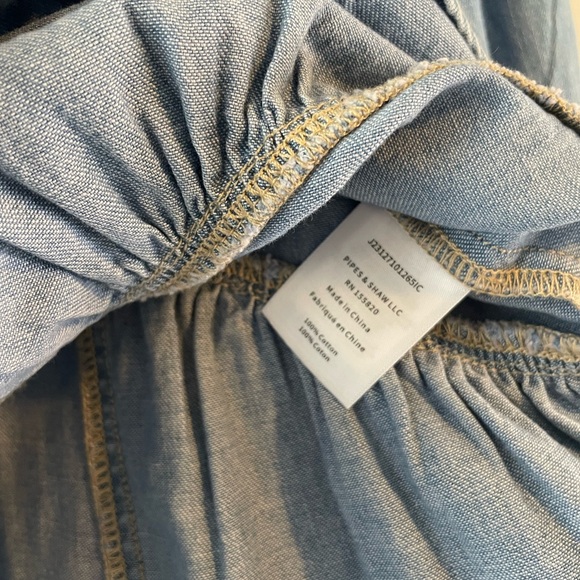 Veronica Beard Chaia Denim Mini Dress Long Sleeve - Picture 6 of 10